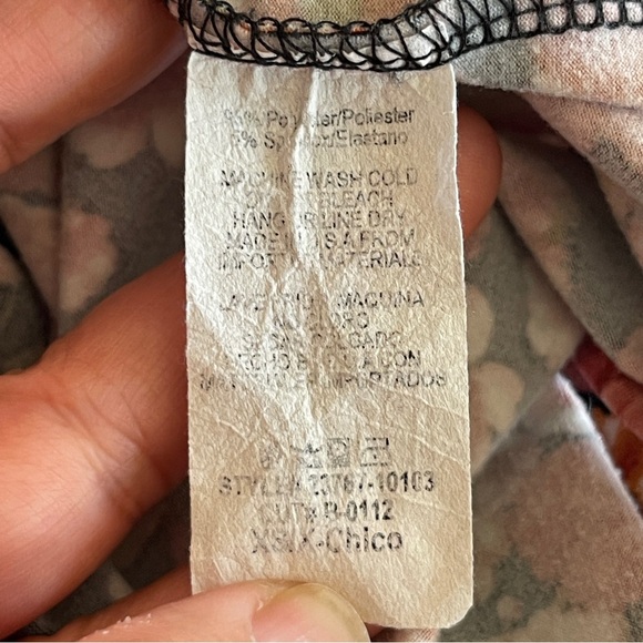 Mikarose 53” height Black-Pink Floral Short Sleeves Maxi Dress  Size XS - Picture 2 of 6